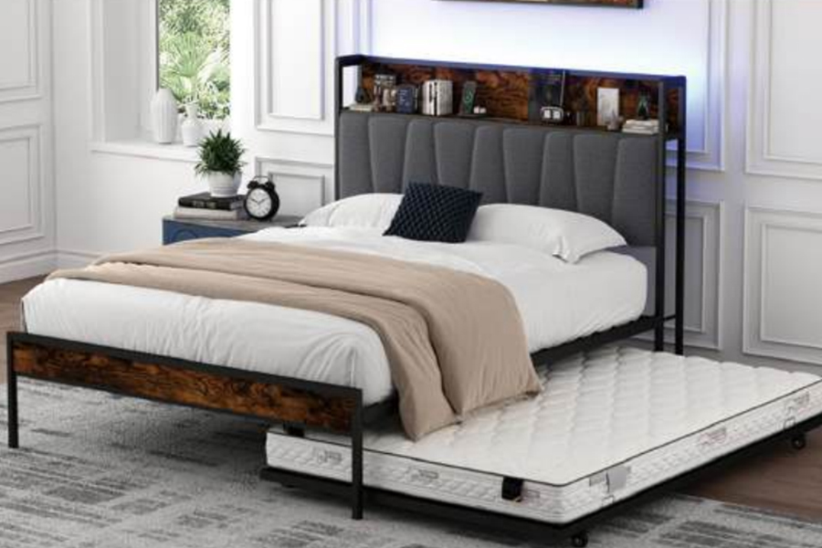 4550-1U Fráma Leaba Bunk Miotal Tionscail-Stíl