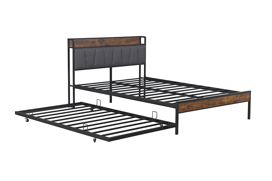 4550-1U Fráma Leaba Bunk Miotal Tionscail-Stíl