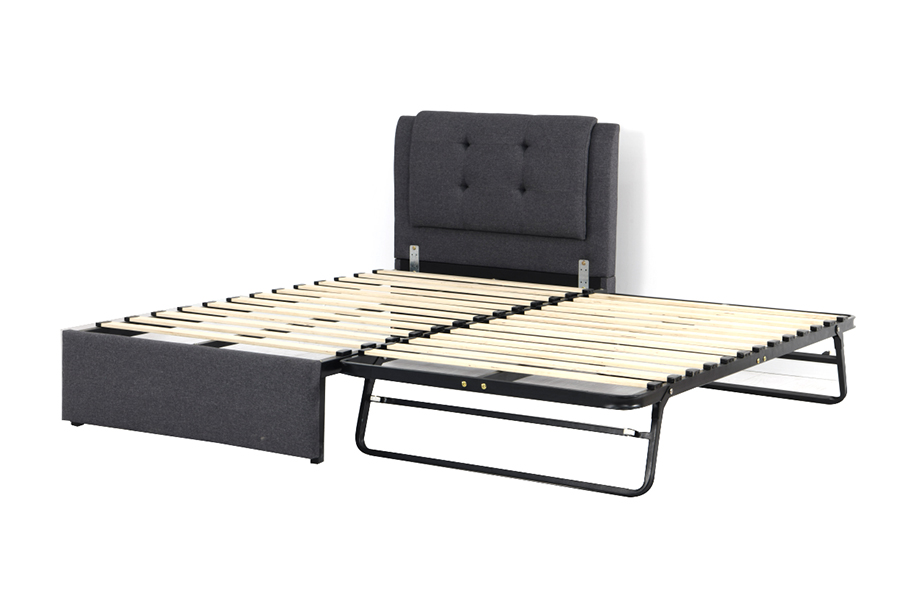 4212 Fráma Leaba Teaglaim Ilfheidhmeach Upholstered Trundle Bunk