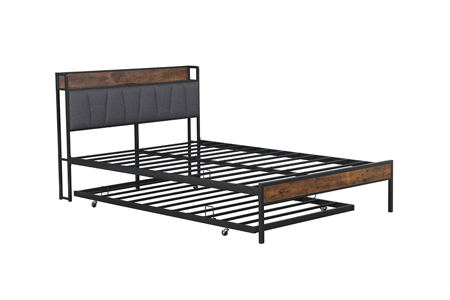 4550-1U Fráma Leaba Bunk Miotal Tionscail-Stíl