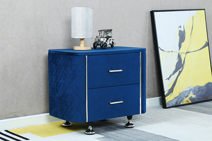 WSS954 Diamond Velvet Nightstand / Tábla Leaba