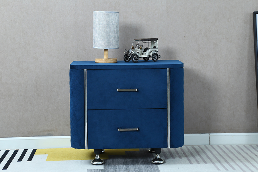 WSS954 Diamond Velvet Nightstand / Tábla Leaba