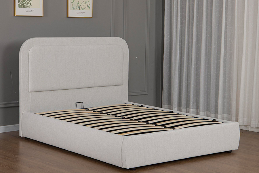5018G CRUA agus Éasca le chéile Fráma Leaba Stórála Hiodrálacha Upholstered