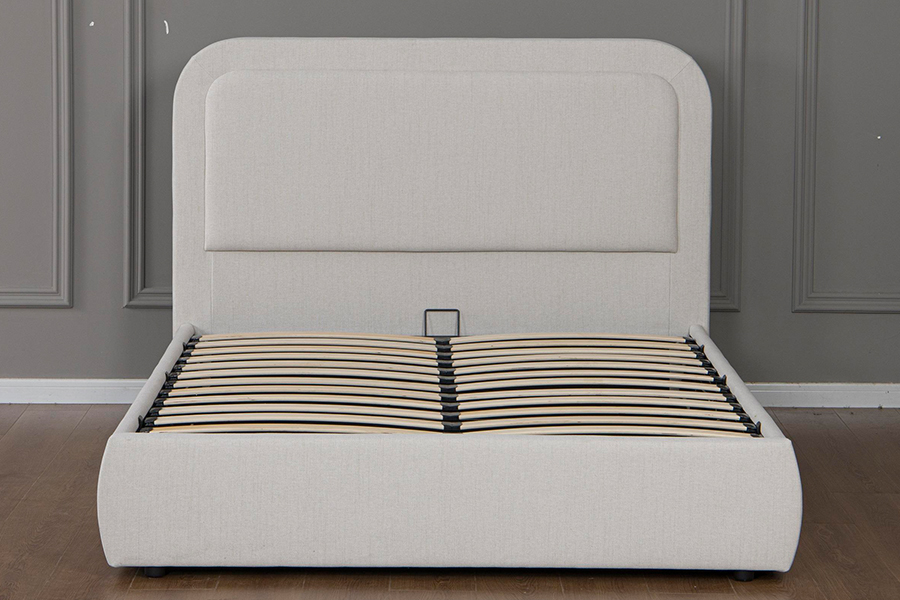 5018G CRUA agus Éasca le chéile Fráma Leaba Stórála Hiodrálacha Upholstered