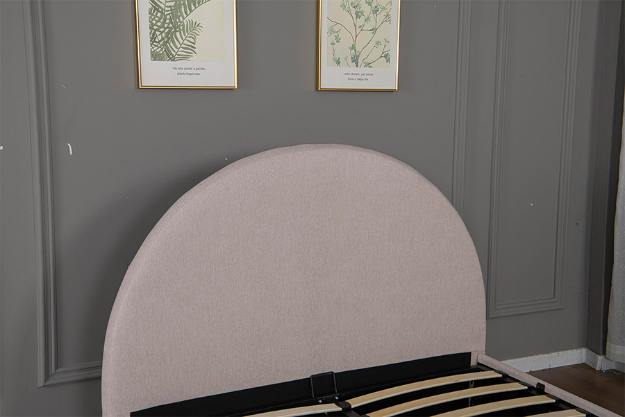 5019G Ábhair Éicea-Cháirdiúil Fráma Leaba Stórála Upholstered