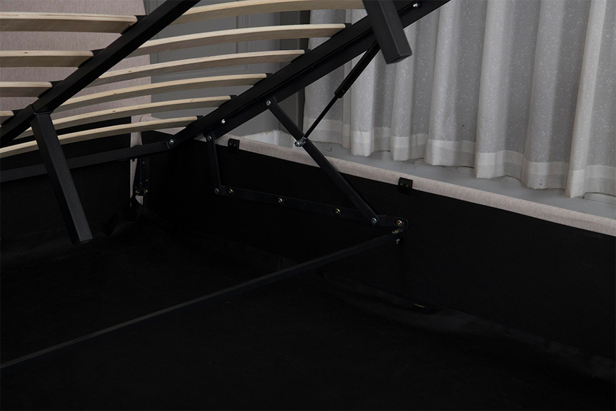 5019G Ábhair Éicea-Cháirdiúil Fráma Leaba Stórála Upholstered