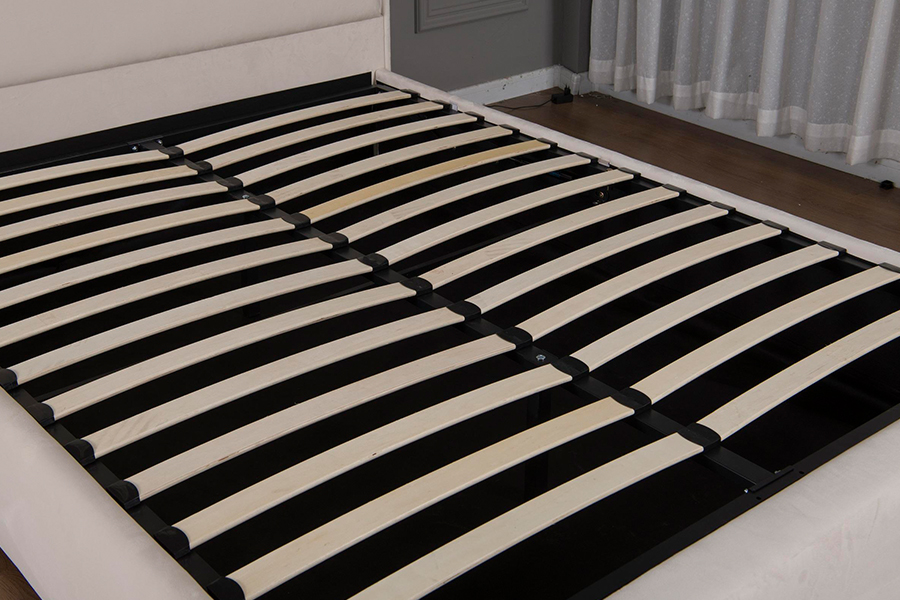 5032-1G Ceannchlár Cuartha Adhmaid Faoi stiúir Fráma Leaba Upholstered