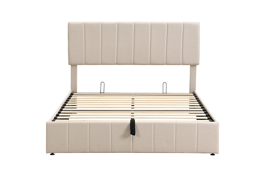 N19 Clár cloigeann stothach stiallach ingearach Frámaí Leapacha Stórála Upholstered