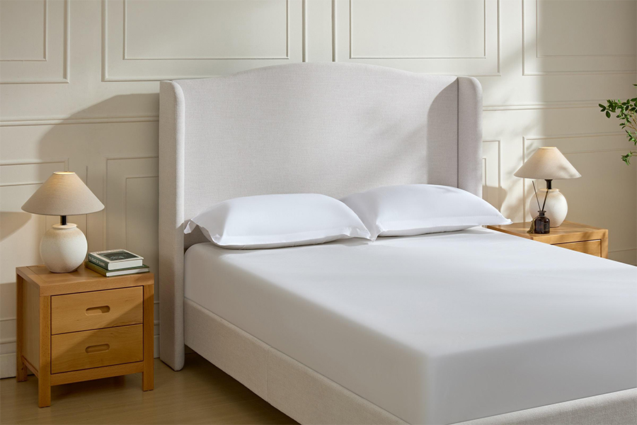 N4 Toisí leaba dhúbailte rí-mhéid Frámaí Leapacha Stórála Upholstered