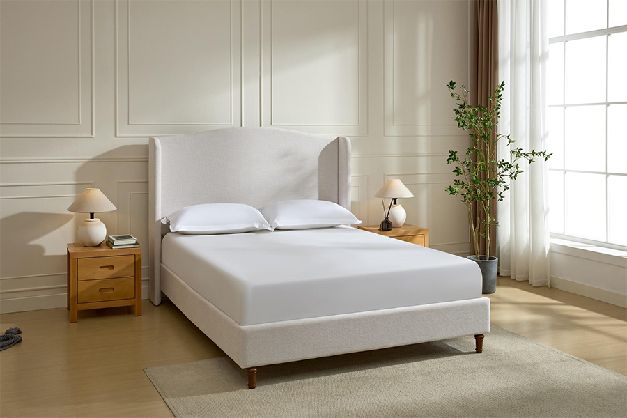 N4 Toisí leaba dhúbailte rí-mhéid Frámaí Leapacha Stórála Upholstered