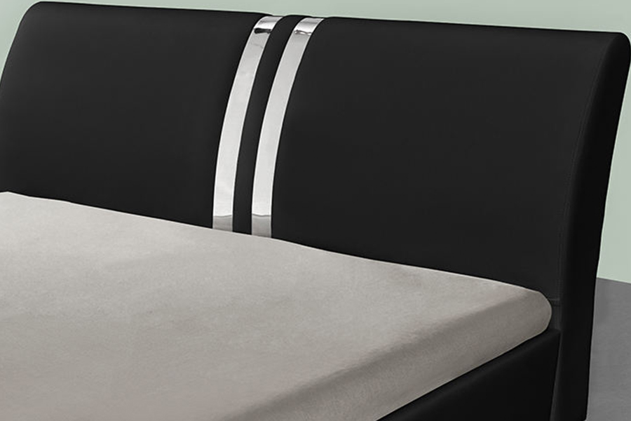 1143 Stíl Nordach Nua-Aimseartha Leaba PU Leaba Dhúbailte Leaba Upholstered