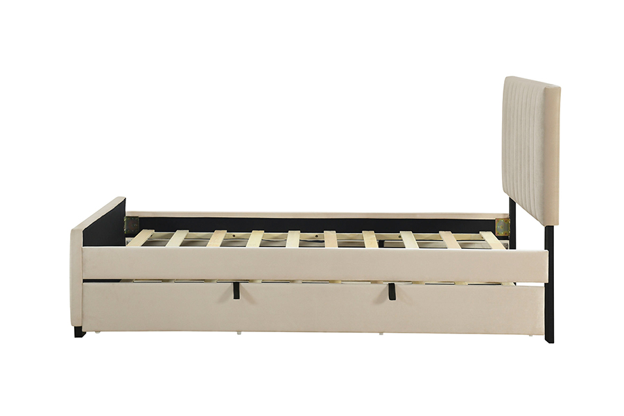 Fráma Leaba Cumhdaithe Bunk Trundle Éicea-Chairdeallmhar N9