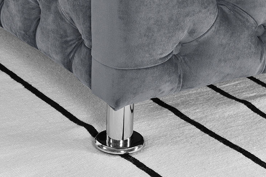 1268 Leaba cumhdaitheoireachta Fabraic Stíl Só Upholstered