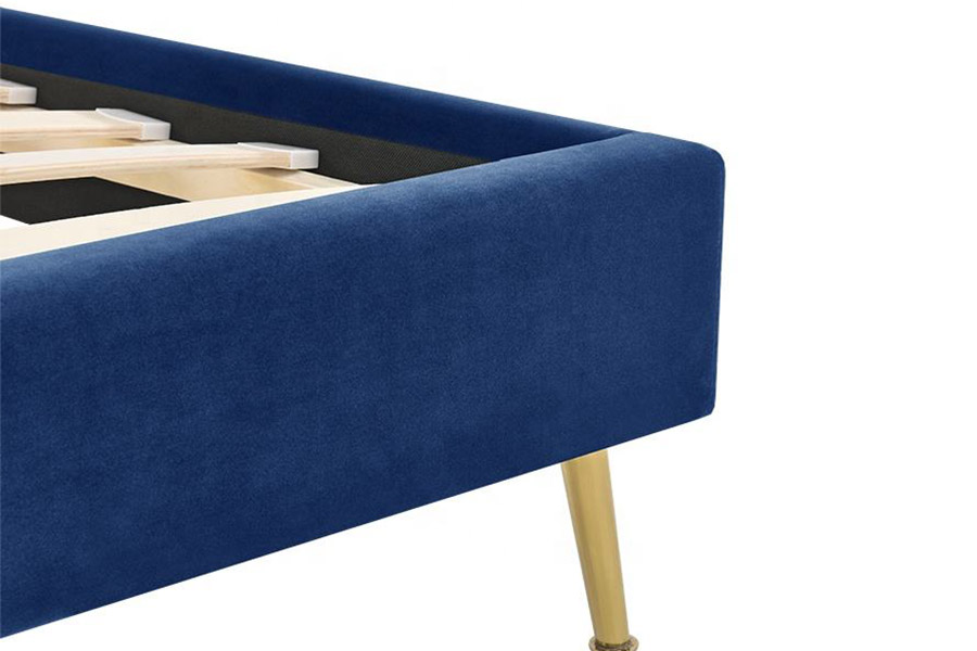 1358 Leaba Fabraic Simplí Galánta Leaba Upholstered