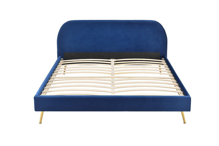1358 Leaba Fabraic Simplí Galánta Leaba Upholstered