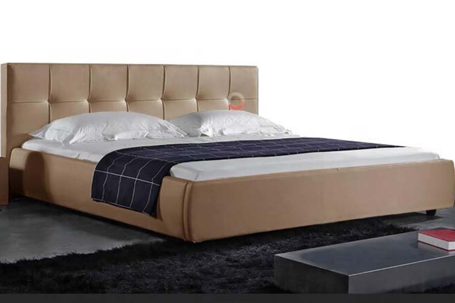 1813 Bán PU Leaba Bhog Fráma Leaba Upholstered LED