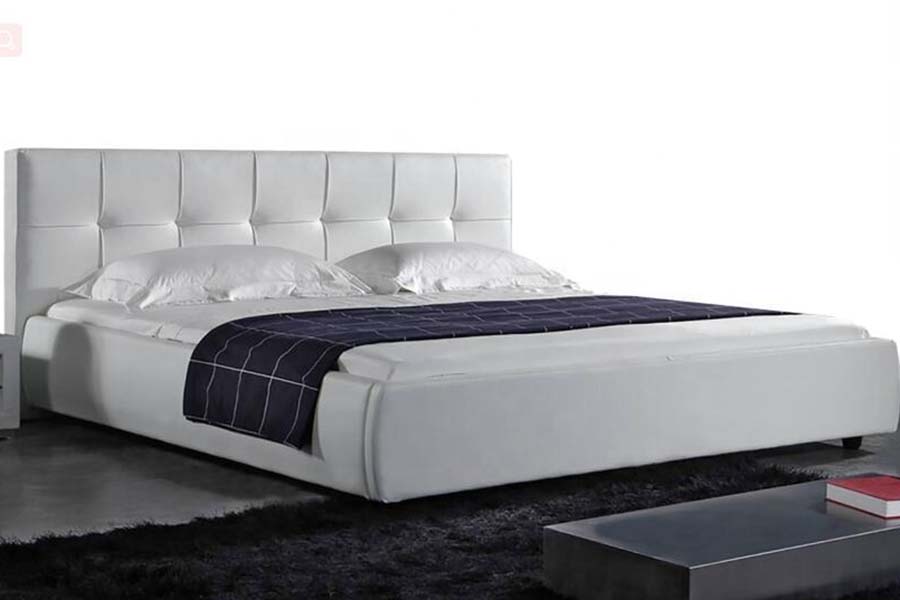 1813 Bán PU Leaba Bhog Fráma Leaba Upholstered LED