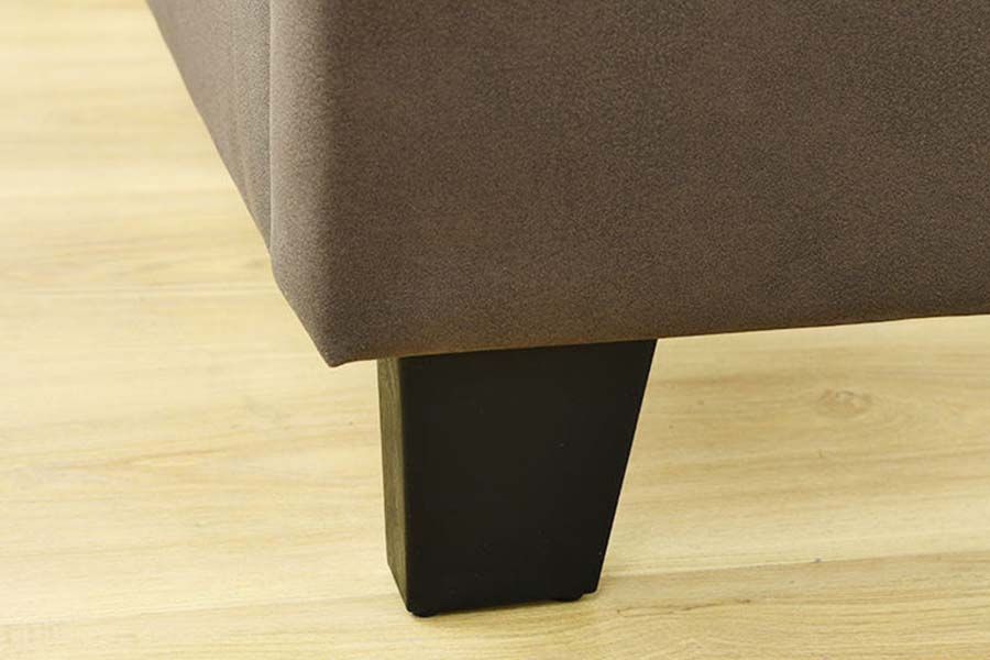 1615 Leaba Leathar Aonair Méid Leaba Upholstered