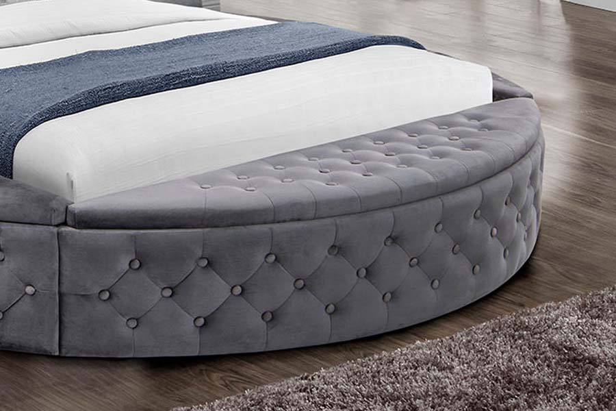 1611 Só Nua-Aimseartha Leaba Upholstered Leaba Cumhdaithe Leapacha
