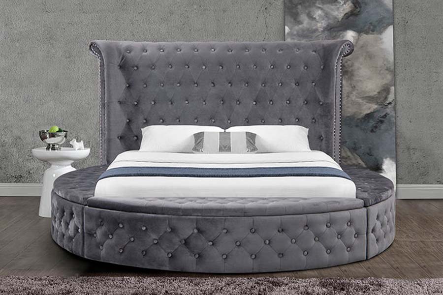 1611 Só Nua-Aimseartha Leaba Upholstered Leaba Cumhdaithe Leapacha