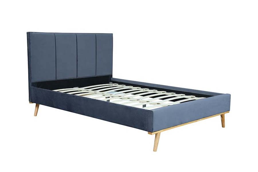 1495 Fabraic Leaba Dhúbailte Fráma Leaba Durable Leaba Upholstered