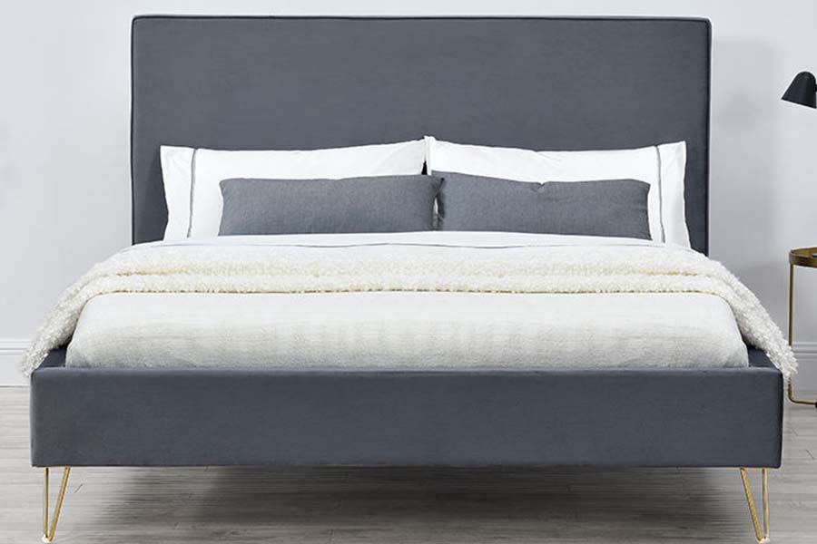 1476 Leaba Ardán Fabraic veilbhit Colorful Leaba Upholstered