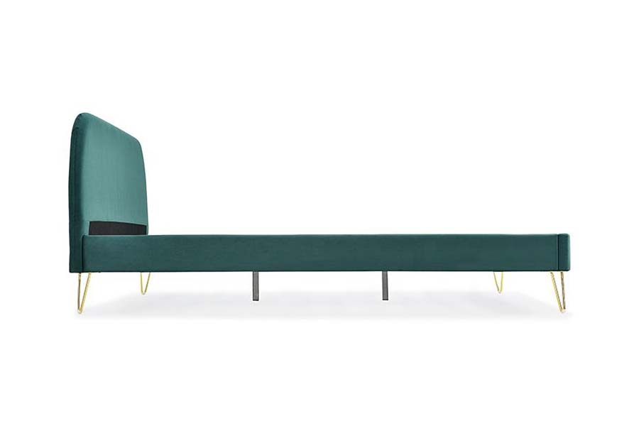 1475 Fráma Leaba Ardchaighdeáin Rí Méid Leaba Upholstered
