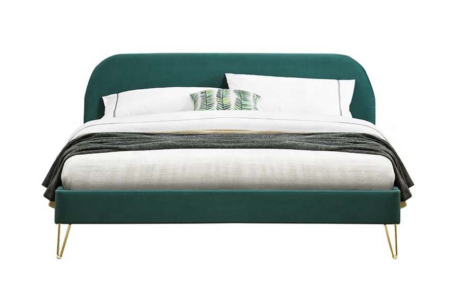 1475 Fráma Leaba Ardchaighdeáin Rí Méid Leaba Upholstered