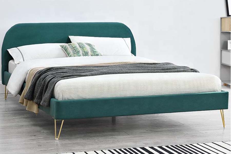1475 Fráma Leaba Ardchaighdeáin Rí Méid Leaba Upholstered