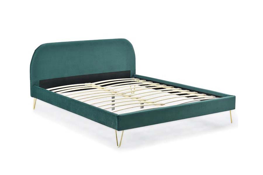 1475 Fráma Leaba Ardchaighdeáin Rí Méid Leaba Upholstered
