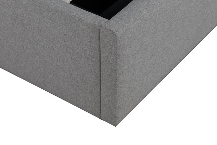 4242 Fráma Leaba Upholstered Stórála Ardaithe Fabraic Línéadaigh