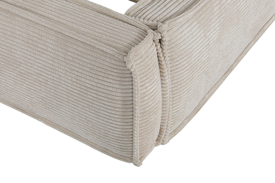 4213 Fabraic Corduroy Tofu-Dearadh Leaba Upholstered
