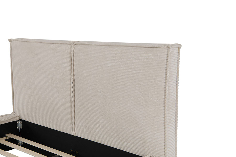 4213 Fabraic Corduroy Tofu-Dearadh Leaba Upholstered