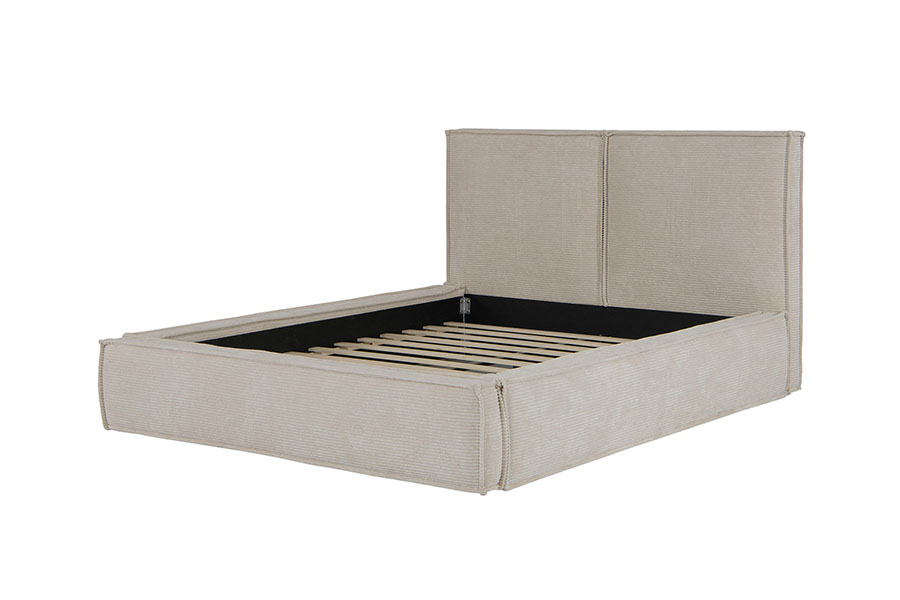 4213 Fabraic Corduroy Tofu-Dearadh Leaba Upholstered