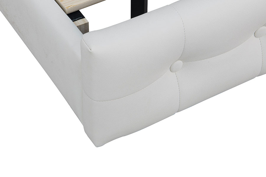 4209 Fráma Leaba Upholstered LED Inchoigeartaithe Méid Rí