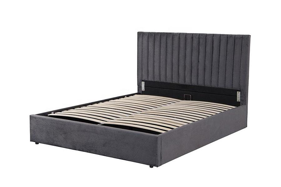 4088 Fráma Leaba Stórála Ottoman Velvet Só Éadrom