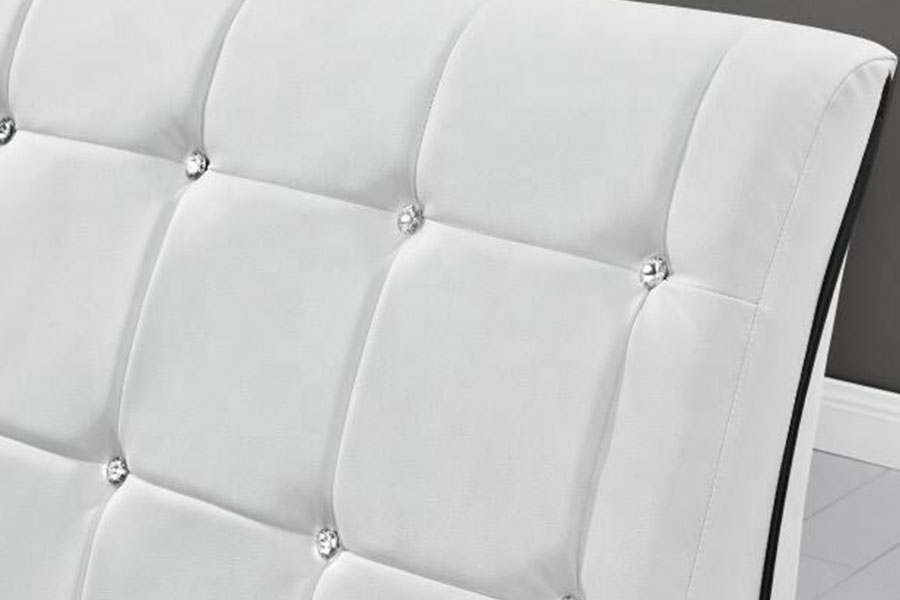 1144-1 Só Leathar Faux Tufted Faoi stiúir Fráma Leaba Upholstered
