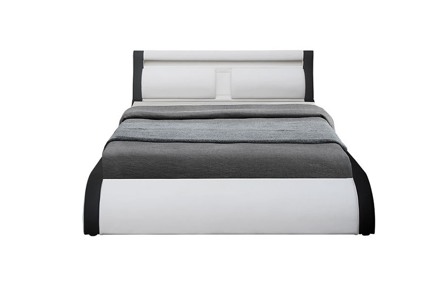 1175-1G Cushion Bog stiúir Gáis Ardaitheoir Leaba Leathar Ottoman PU