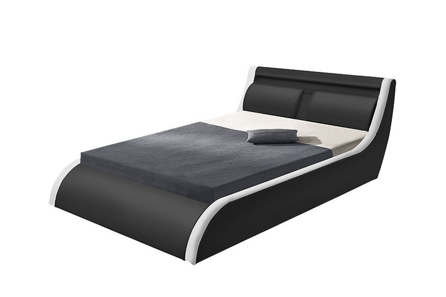 1175-1G Cushion Bog stiúir Gáis Ardaitheoir Leaba Leathar Ottoman PU
