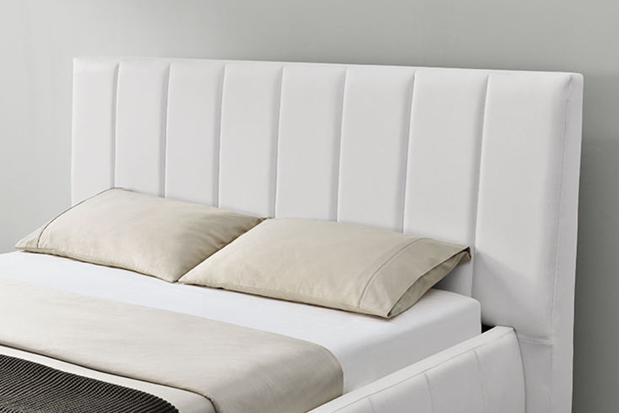 1238D Eorpach PU-Leathar Drawer-Stórála Rí Fráma Leaba Upholstered