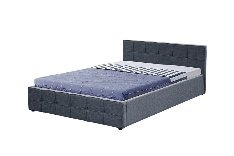 1295G Painéal-Clár Fabraic Fráma Leaba Stórála Ottoman le Upholstered