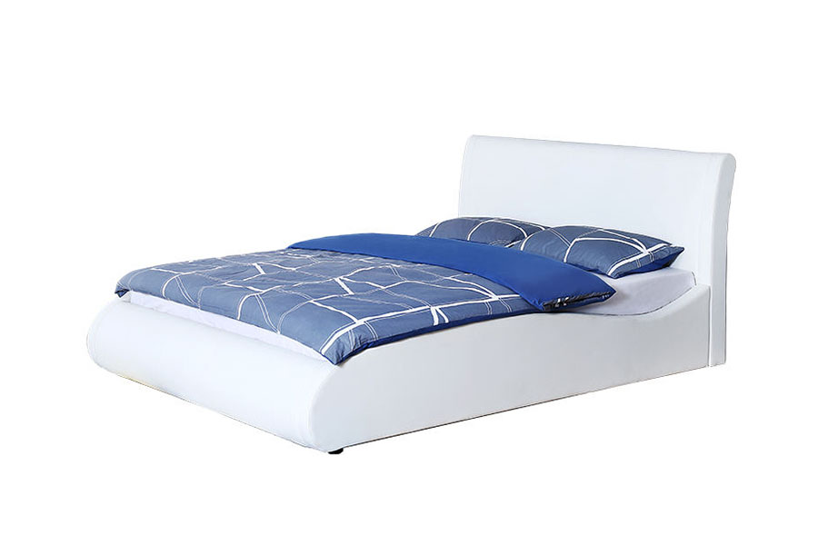 Fráma Leaba Stórála Seomraí Leapa Stórála Seomraí Leapa Cluas-Bhog 1280G Faux-Leathar Faux